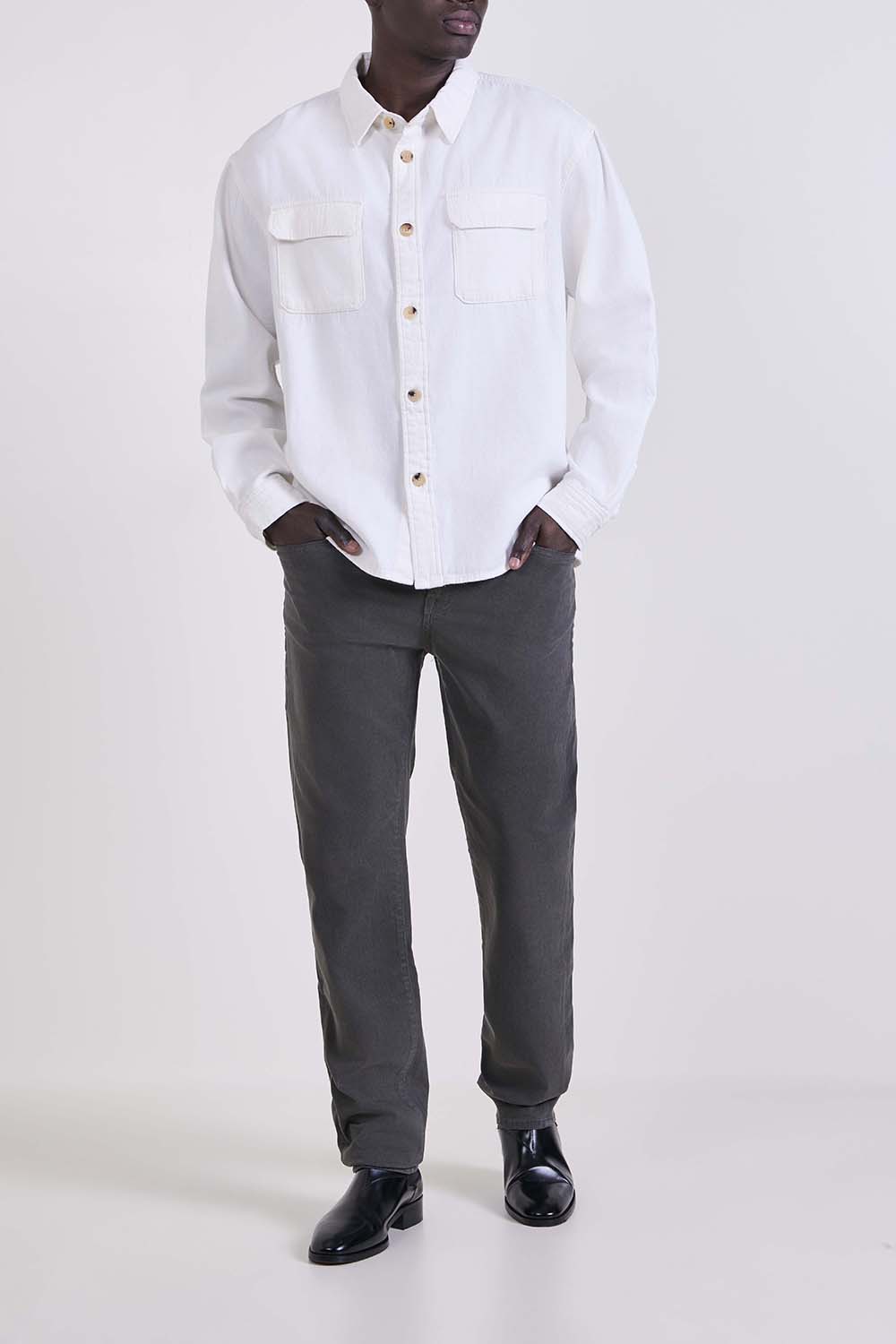 חולצת כפתורים ארוכה אוברסייז